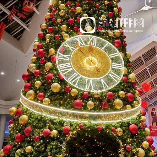 Русская елка с аркой искусственная уличная елка 6 метров